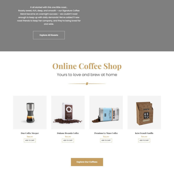 Coffee products